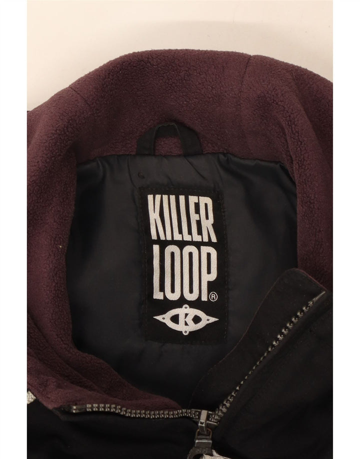 Killer Loop Mens Hooded Windbreaker Jacket UK 38 Medium Black