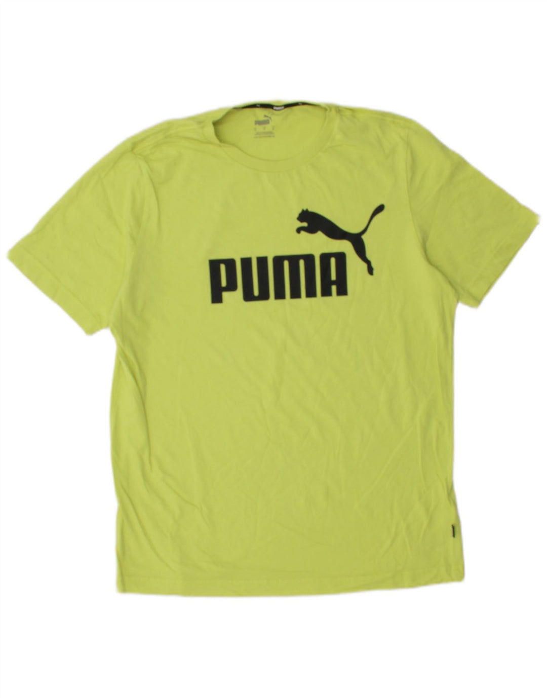 PUMA Mens Graphic Vest Top Medium Green Cotton