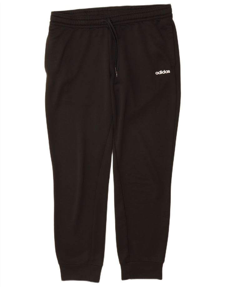 Adidas Womens Tracksuit Trousers Joggers UK 16/18 Large  Black Polyester