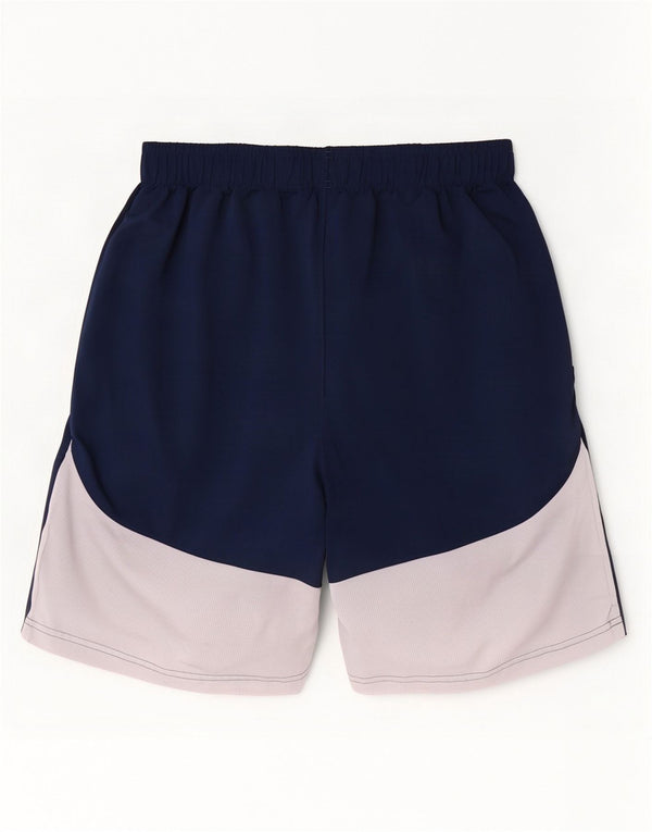 Under Armour Mens Loose Fit Sport Shorts Large Navy Blue Colourblock