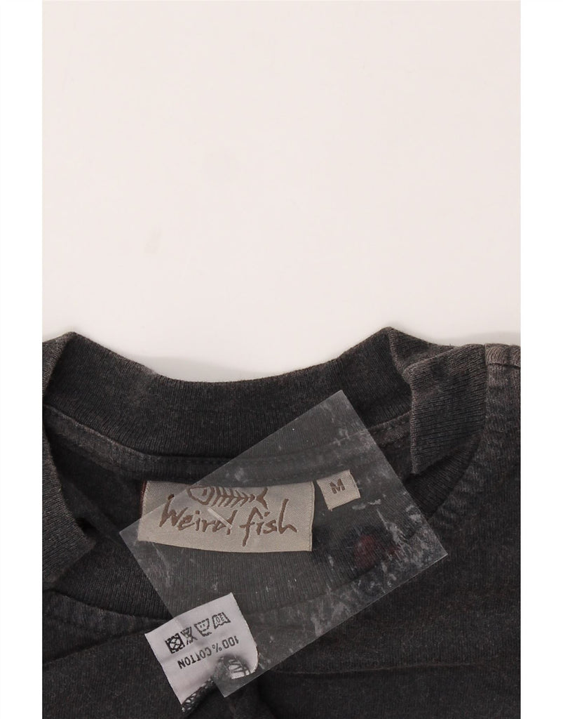 WEIRD FISH Mens Graphic T-Shirt Top Medium Grey Cotton Vintage Weird Fish and Second-Hand Weird Fish from Messina Hembry 
