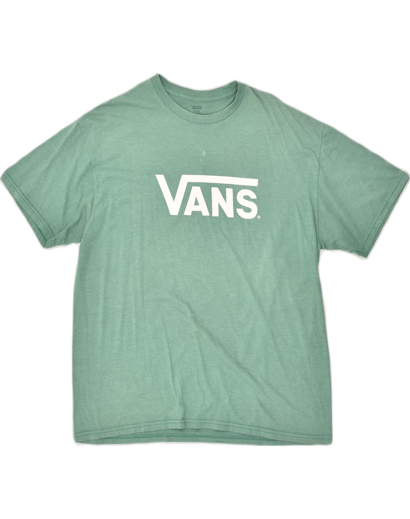 VANS Mens Graphic T-Shirt Top XL Green Cotton | Vintage Vans | Thrift | Second-Hand Vans | Used Clothing | Messina Hembry 