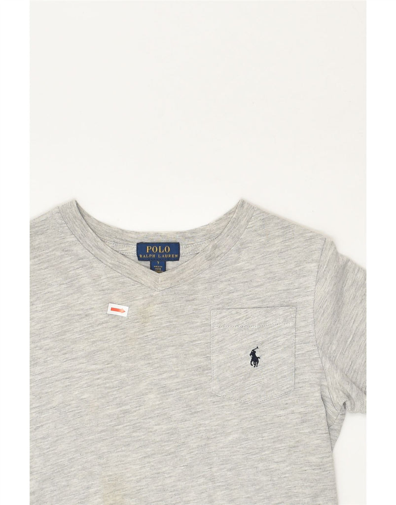 POLO RALPH LAUREN Boys T-Shirt Top 6-7 Years Grey Cotton | Vintage Polo Ralph Lauren | Thrift | Second-Hand Polo Ralph Lauren | Used Clothing | Messina Hembry 