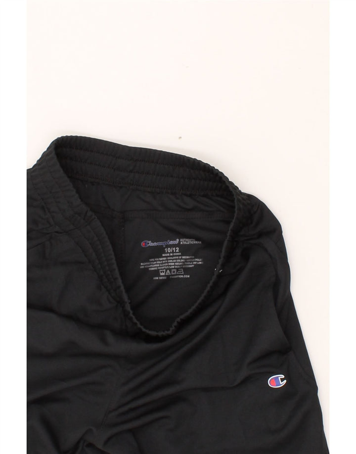 CHAMPION Boys Graphic Sport Shorts 10-11 Years Black Polyester Vintage Champion and Second-Hand Champion from Messina Hembry 
