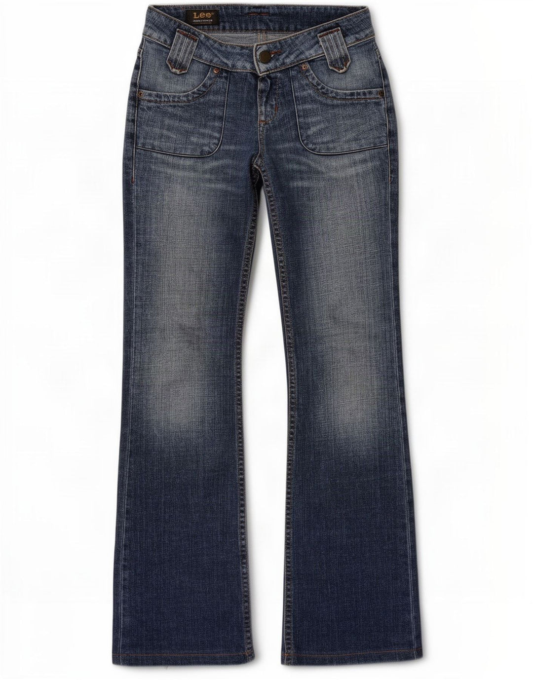 Lee Womens Leola Bootcut Jeans W27 L35 Blue Cotton
