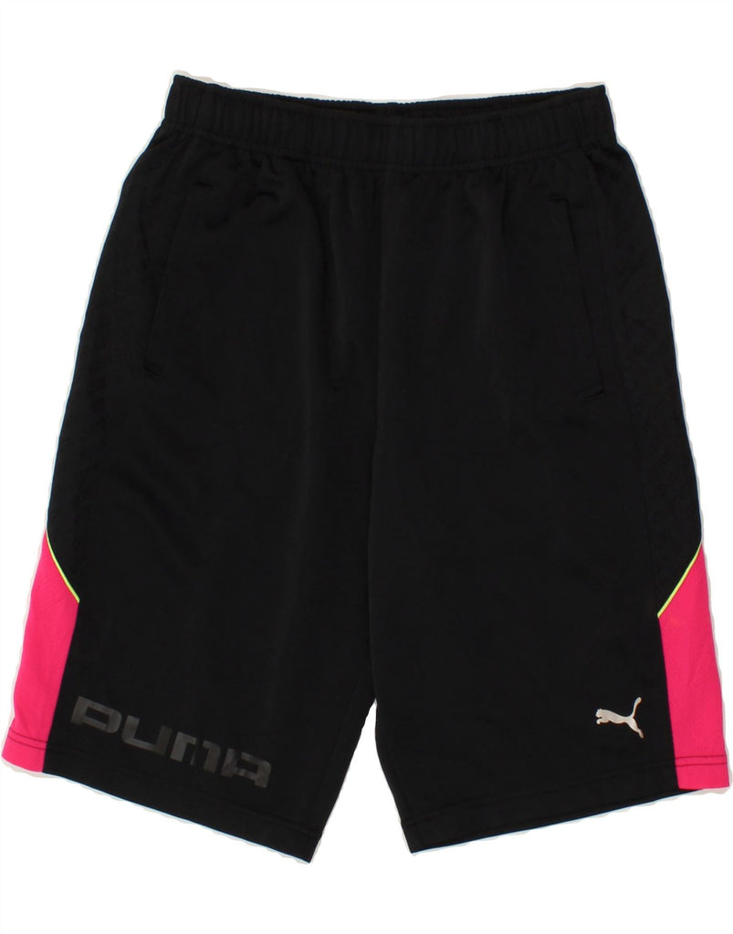 PUMA Mens Graphic Sport Shorts Large Black Colourblock Vintage Puma and Second-Hand Puma from Messina Hembry 