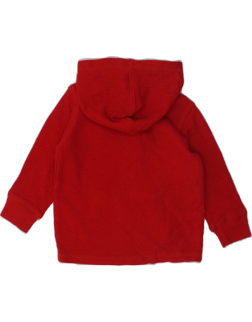 TOMMY HILFIGER Baby Boys Hoodie Jumper 6-9 Months Red Cotton | Vintage Tommy Hilfiger | Thrift | Second-Hand Tommy Hilfiger | Used Clothing | Messina Hembry 