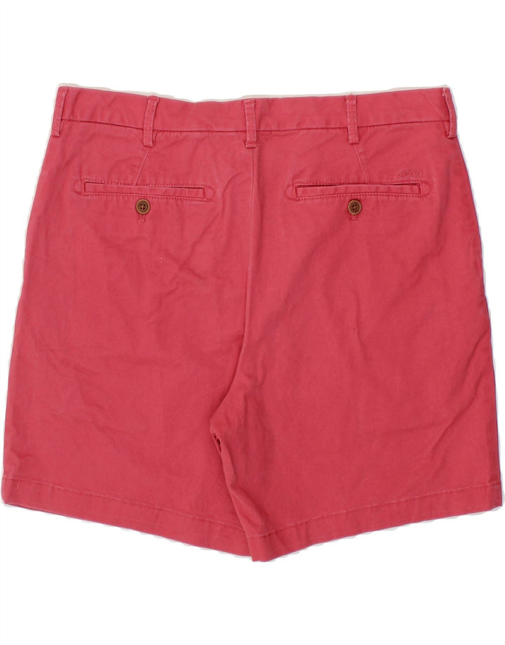 IZOD Mens Salt Water Chino Shorts W32 Medium Pink Cotton Vintage Izod and Second-Hand Izod from Messina Hembry 