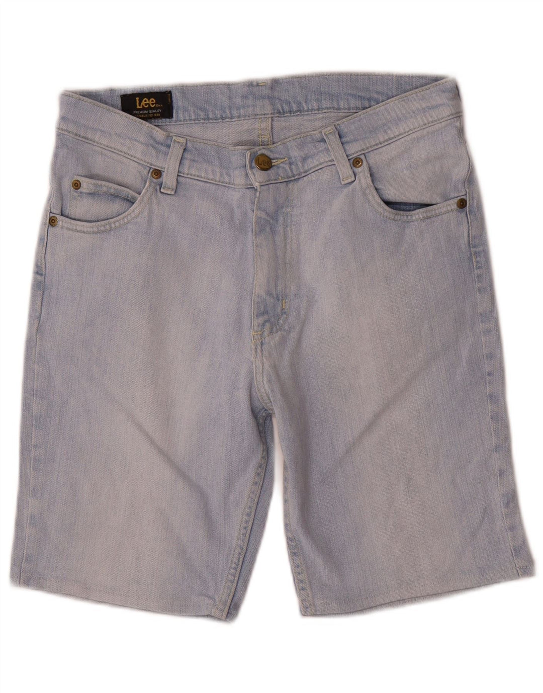 Lee Mens Denim Shorts W33 Large Blue Cotton