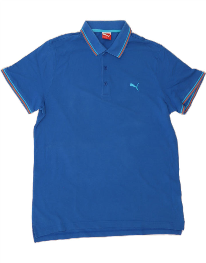PUMA Mens Polo Shirt XL Blue Vintage Puma and Second-Hand Puma from Messina Hembry 