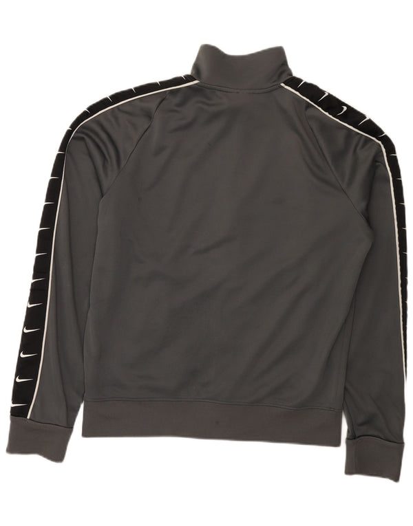 Nike Mens Graphic Tracksuit Top Jacket Small Grey Colourblock Polyester
