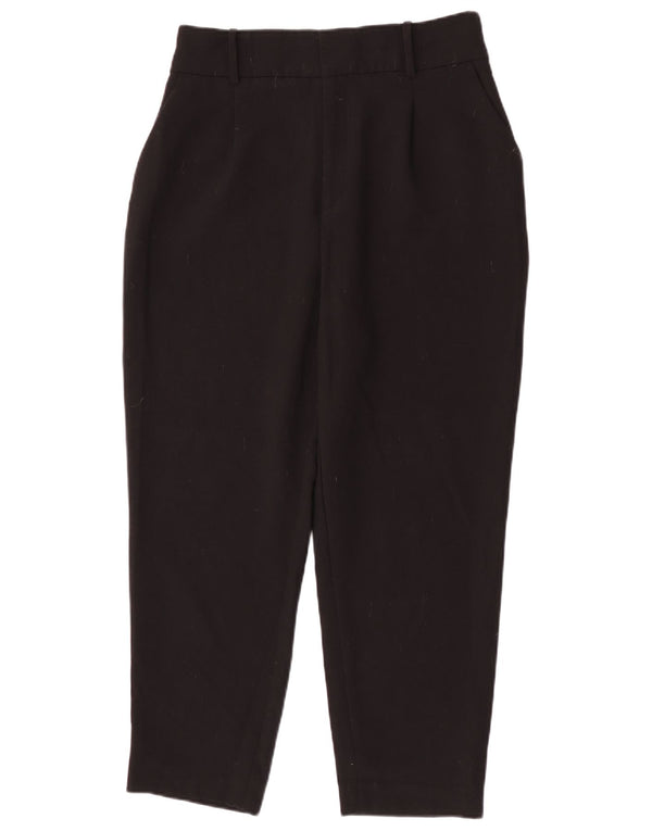 Zara Womens Tapered Chino Trousers Large W30 L26 Black Polyester