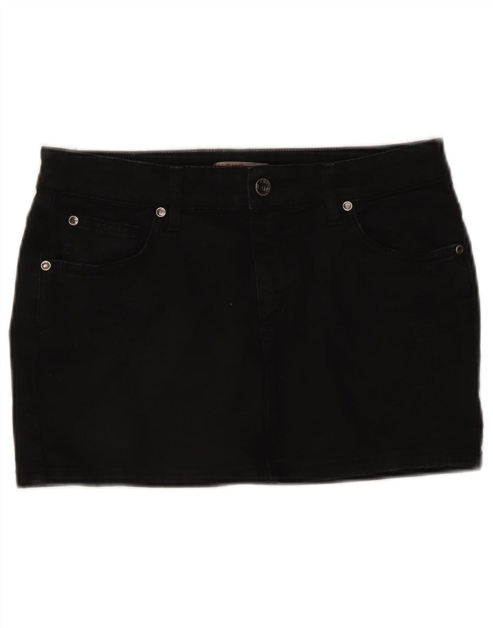 Liu Jo Womens Mini Denim Skirt W28 Medium  Black Cotton