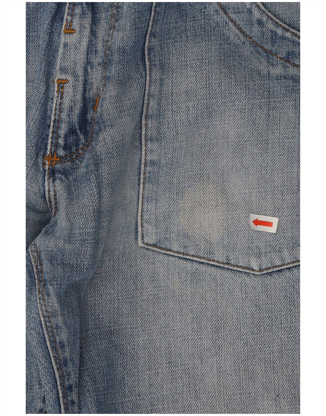 Lee Mens Dillon Patch Straight Jeans W30 L29 Blue Cotton