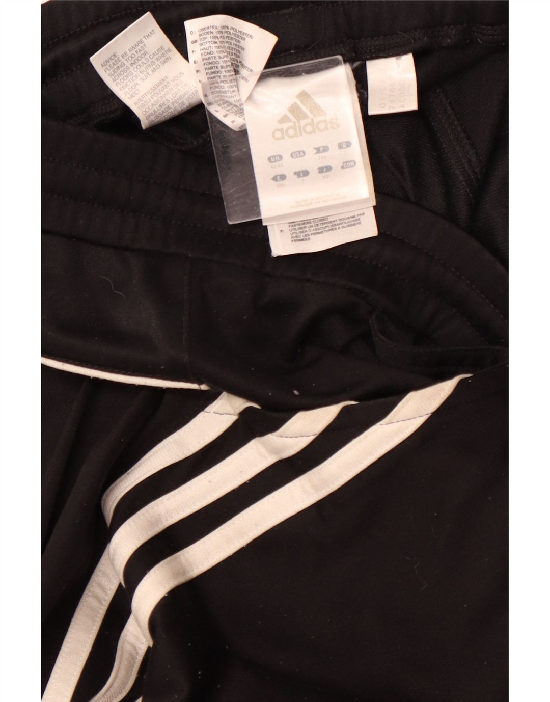 ADIDAS Mens Tracksuit Trousers 2XL  Black Colourblock Polyester