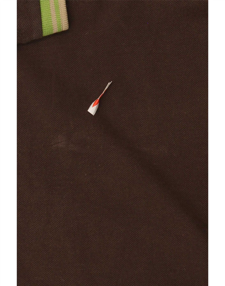 Fred Perry Mens Special Edition Polo Shirt Large Brown Cotton