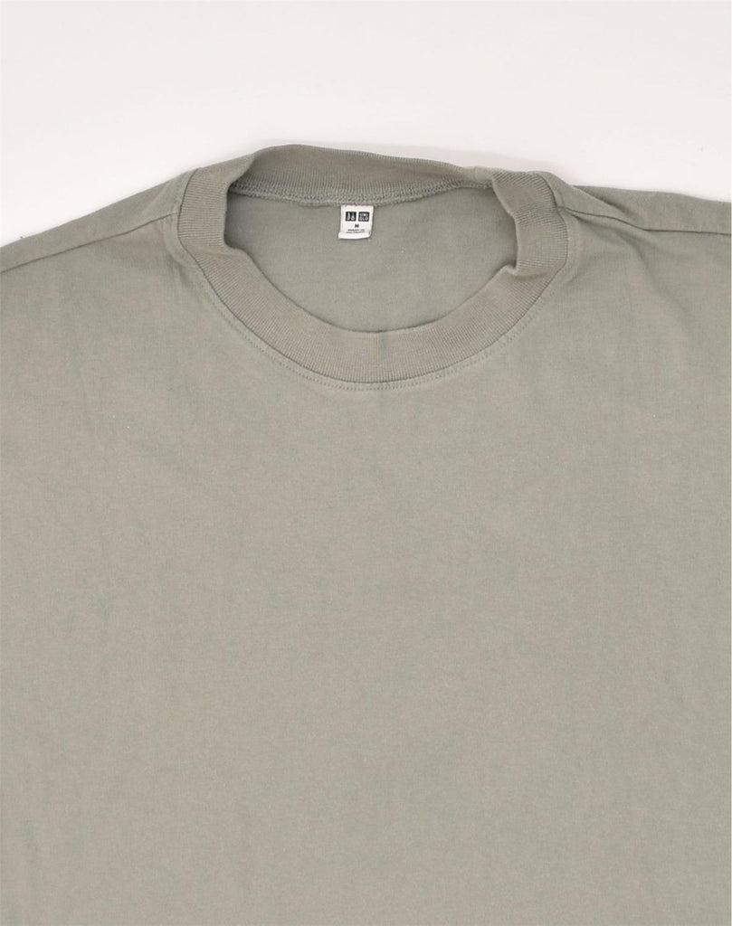 UNIQLO Mens T-Shirt Top Medium Grey Cotton | Vintage Uniqlo | Thrift | Second-Hand Uniqlo | Used Clothing | Messina Hembry 