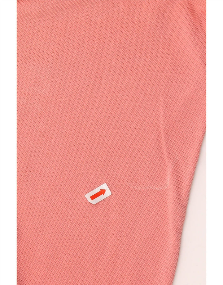 LACOSTE Mens Polo Shirt Size 4 Medium Pink Cotton