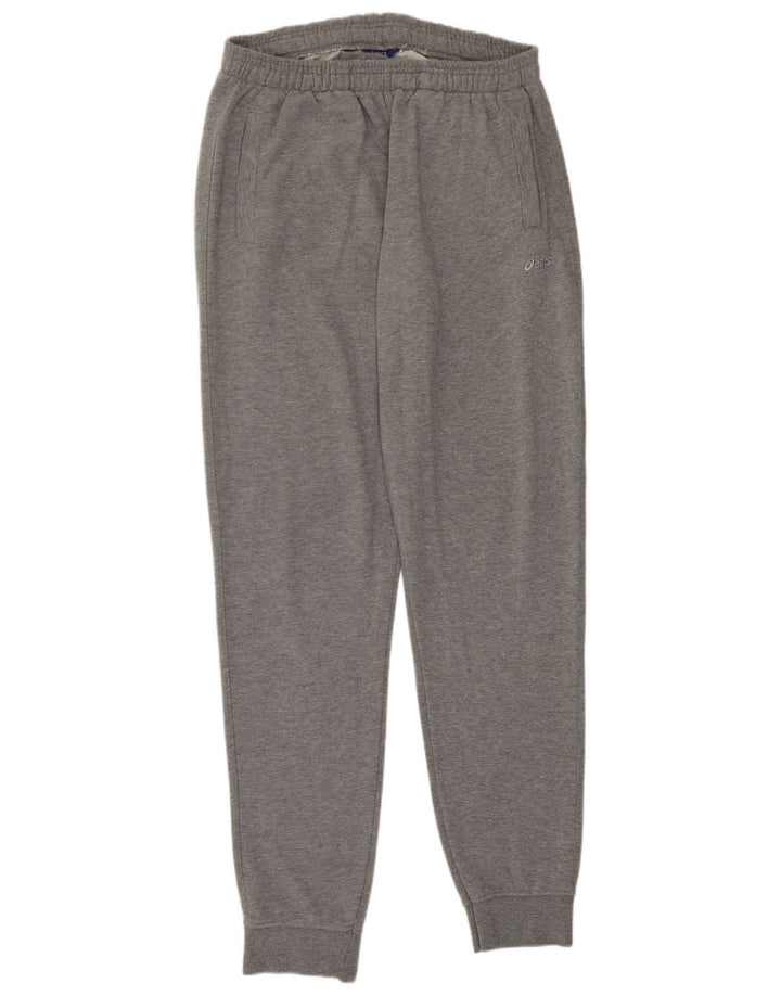 Asics Mens Tracksuit Trousers Joggers Large Grey Cotton