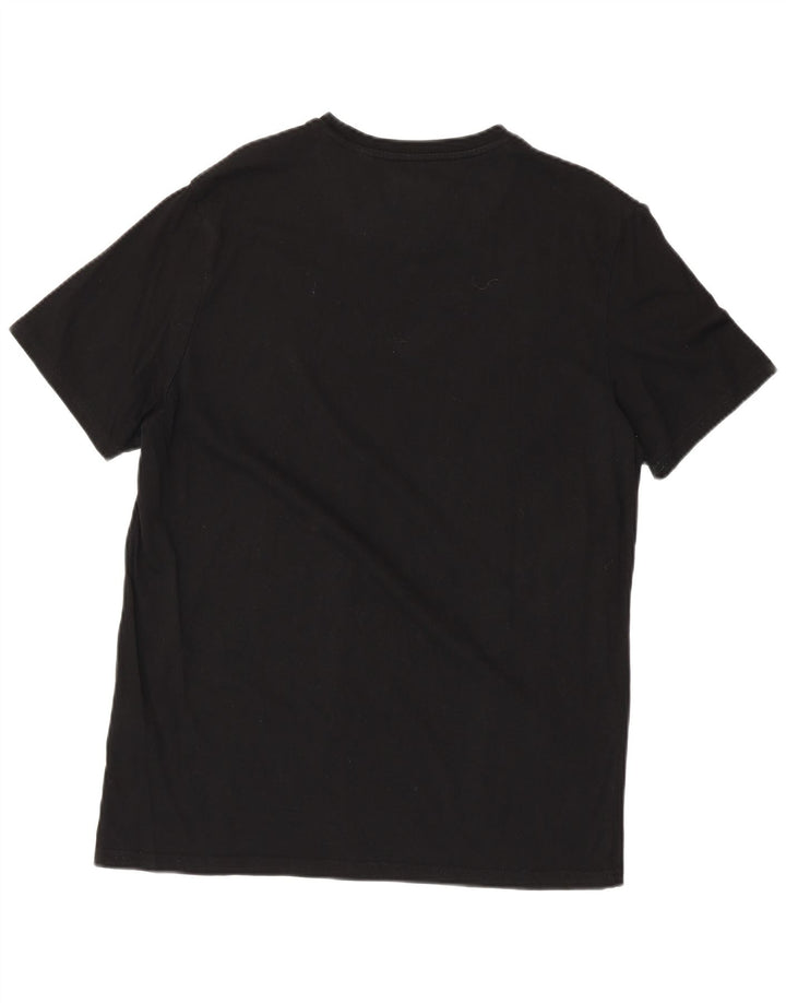 Lyle & Scott Mens T-Shirt Top XL Black Cotton