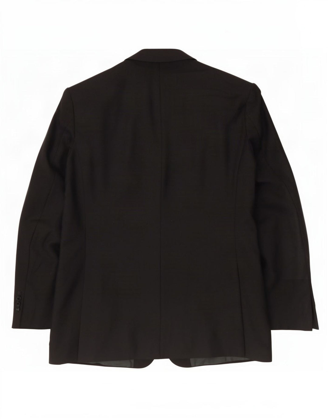 Marks & Spencer Mens 2 Button Blazer Jacket Size 42 Large Black Wool