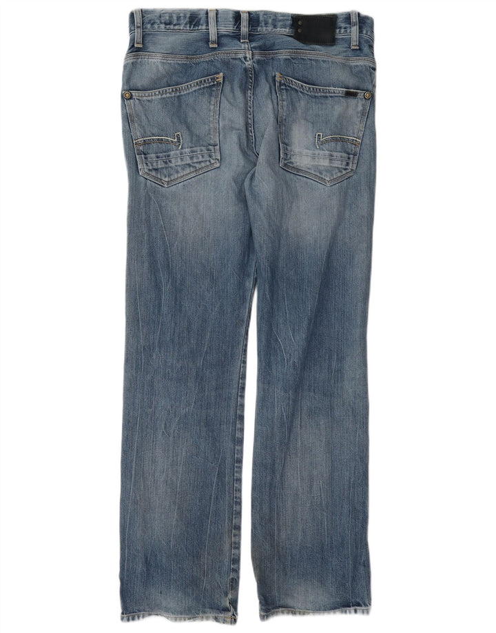 G-Star Mens Straight Jeans W33 L32 Blue Cotton