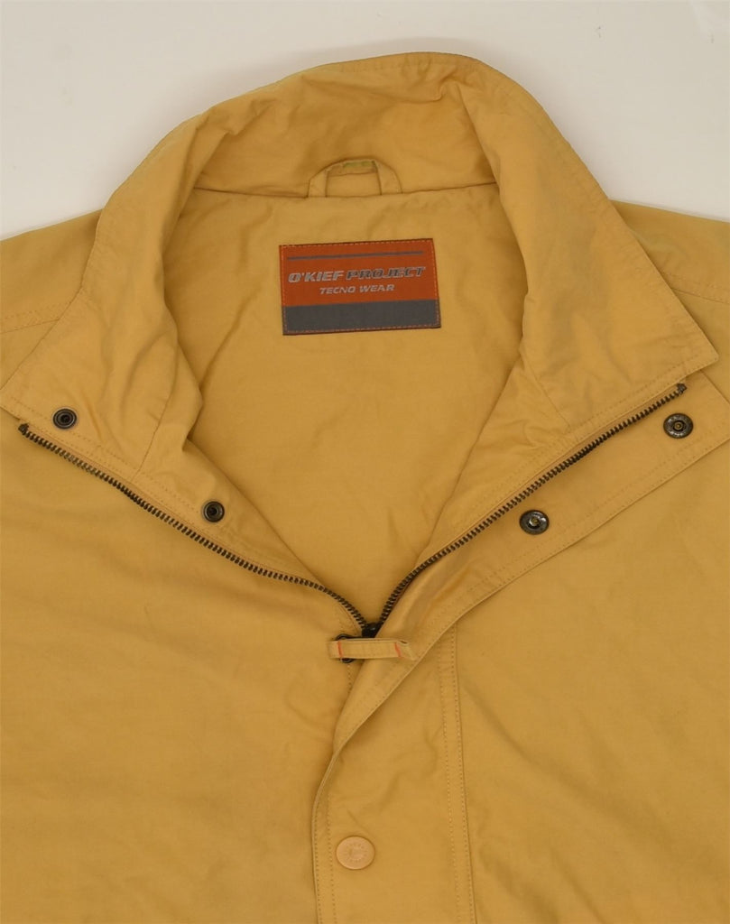 O'KIEF Mens Utility Jacket UK 42 XL Yellow Polyamide | Vintage O'Kief | Thrift | Second-Hand O'Kief | Used Clothing | Messina Hembry 