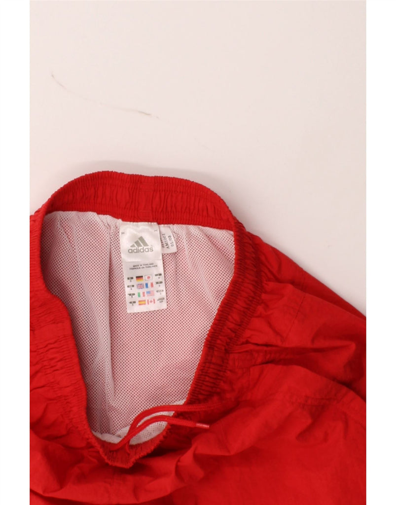 ADIDAS Mens Sport Shorts Small  Red Polyester Vintage Adidas and Second-Hand Adidas from Messina Hembry 