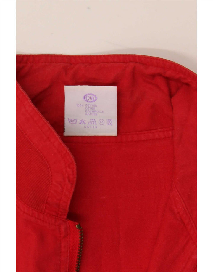C&A Mens New Fast Military Anorak Jacket EU 48/50 Medium Red Cotton