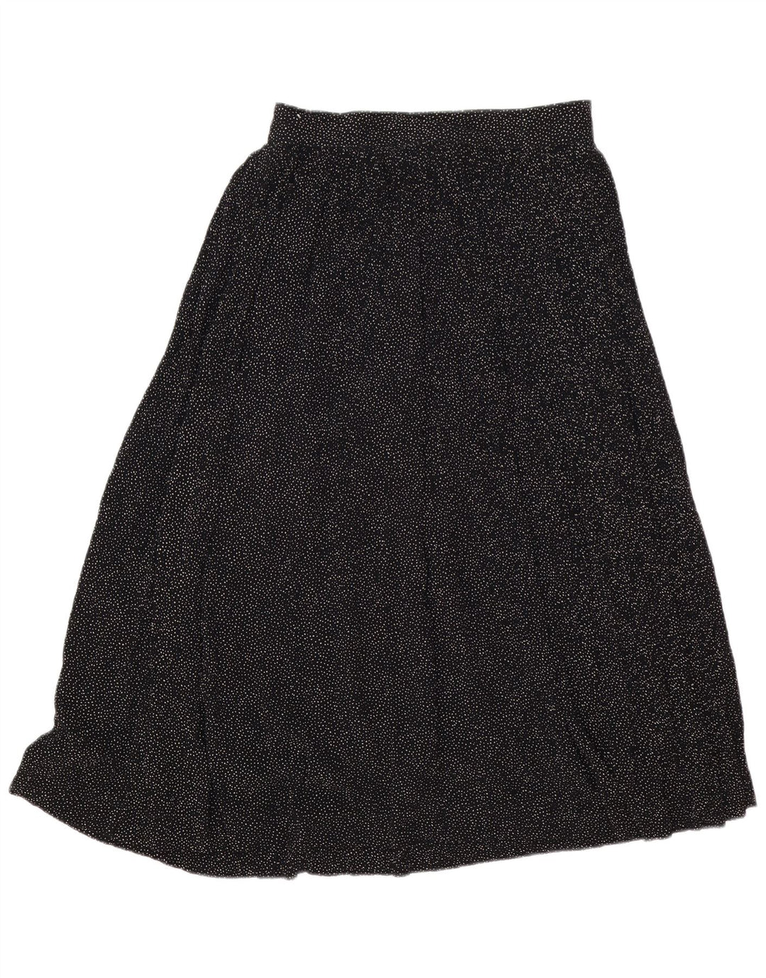 Lemon Womens Midi Skirt IT 44 Medium W30 Black Spotted Viscose