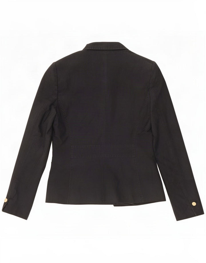 Massimo Dutti Womens 1 Button Blazer Jacket EU 40 Medium Navy Blue