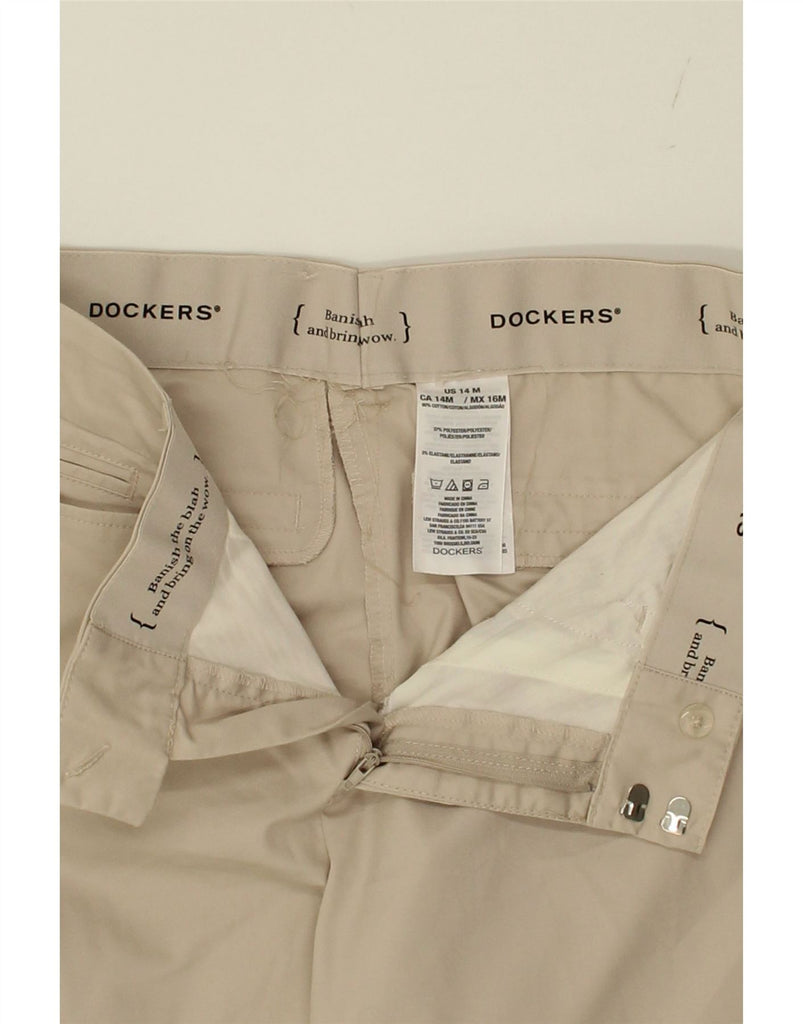 DOCKERS Womens Bootcut Casual Trousers US 14 XL W35 L32 Beige Cotton Vintage Dockers and Second-Hand Dockers from Messina Hembry 
