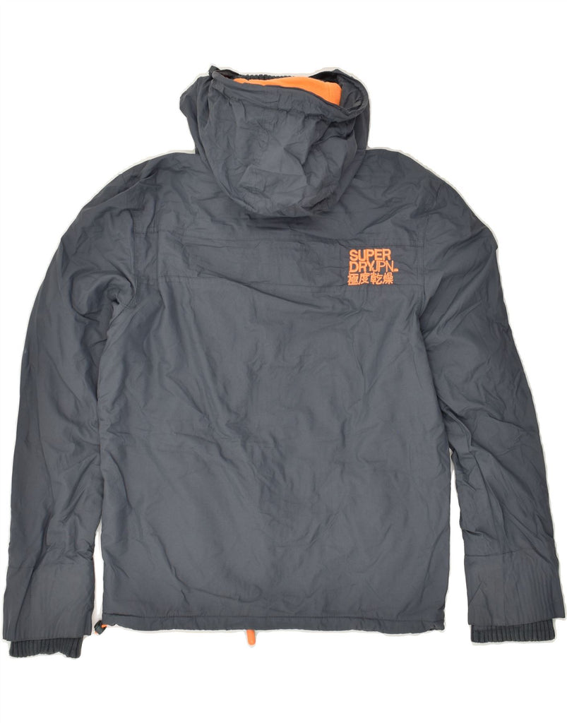 SUPERDRY Mens The Windcheater Hooded Windbreaker Jacket UK 36 Small Grey | Vintage Superdry | Thrift | Second-Hand Superdry | Used Clothing | Messina Hembry 