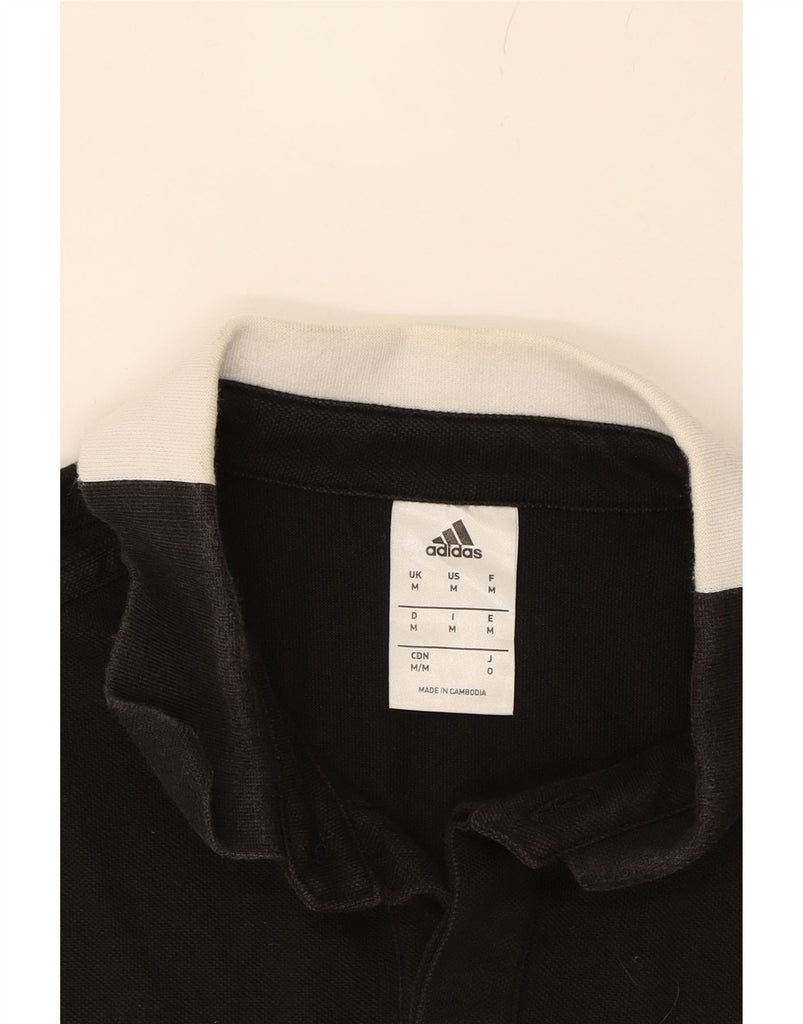 ADIDAS Mens Climalite Polo Shirt Medium Black Cotton Vintage Adidas and Second-Hand Adidas from Messina Hembry 