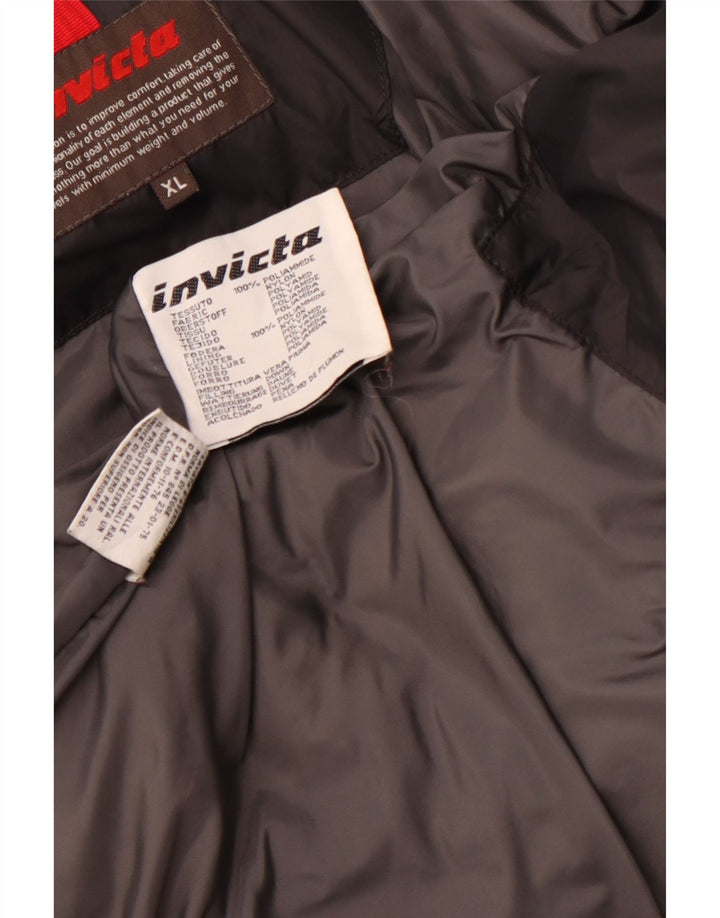 INVICTA Mens Padded Jacket UK 42 XL Black Polyamide