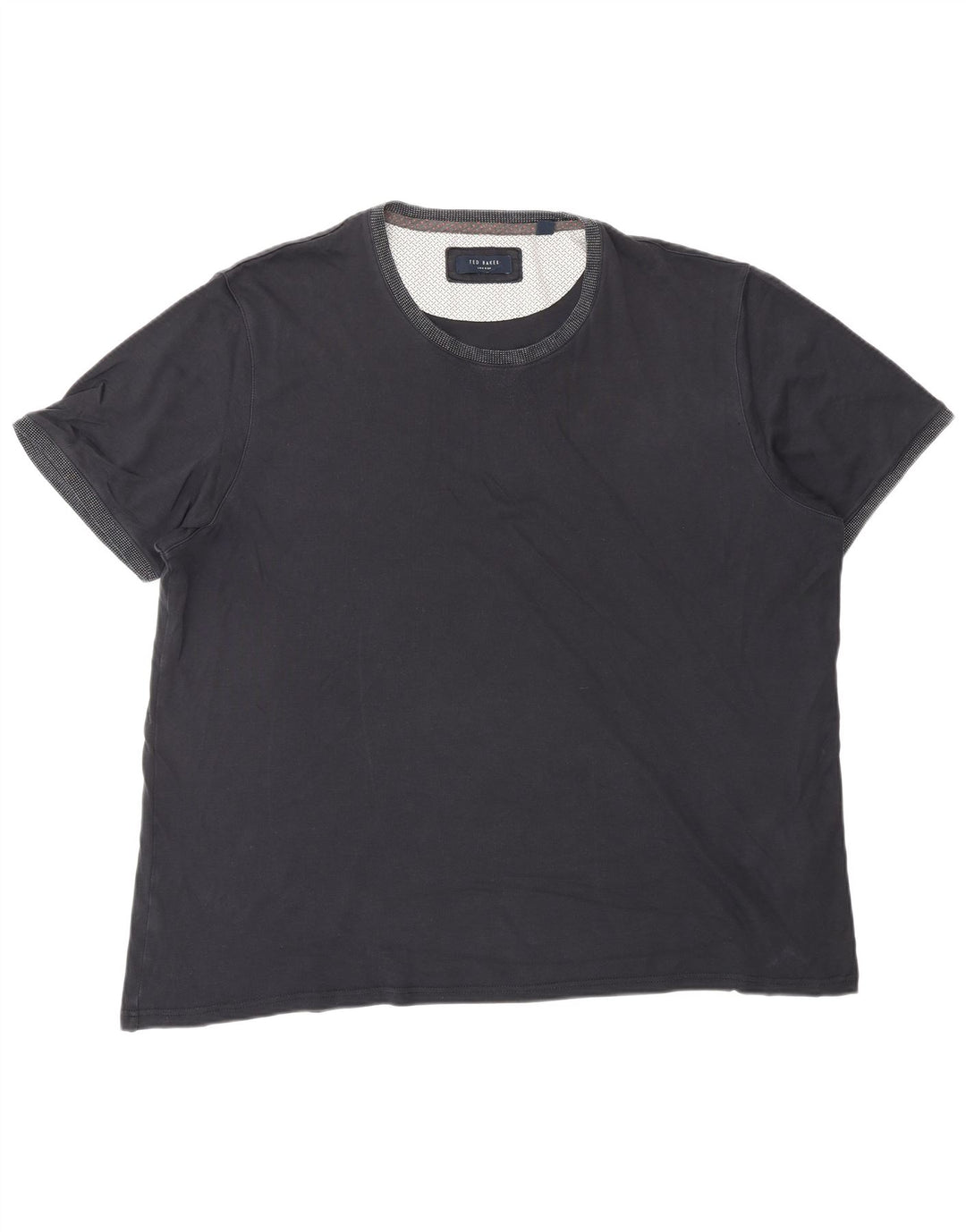 TED BAKER Mens T-Shirt Top 2XL Navy Blue Cotton