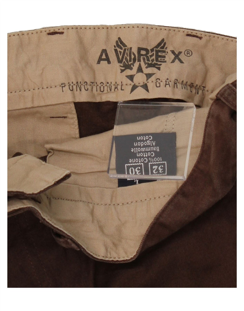 AVIREX Mens Straight Chino Trousers W32 L30 Brown Cotton Vintage Avirex and Second-Hand Avirex from Messina Hembry 