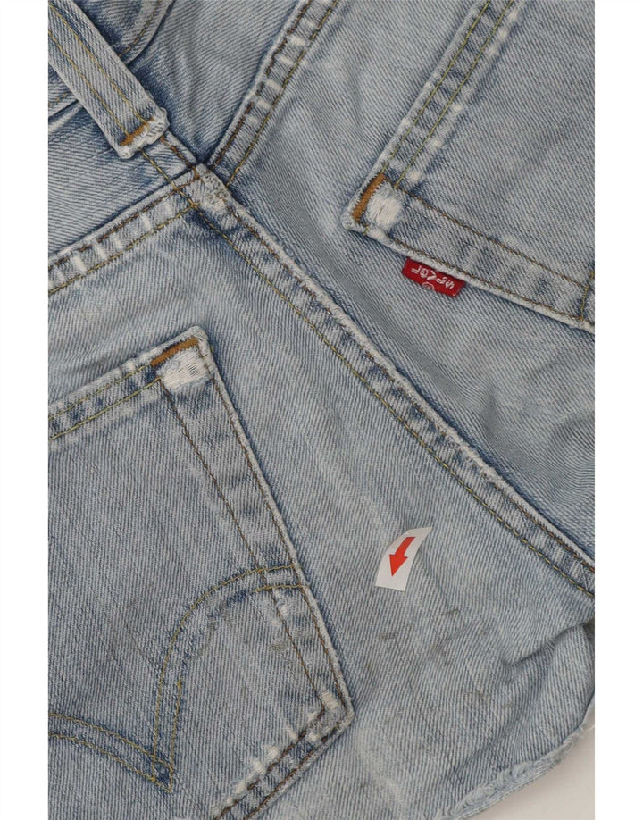 Levi's Womens 511 Distressed Slim Denim Shorts W26 Small Blue