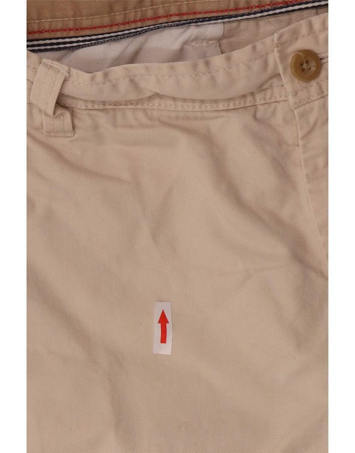 Izod Mens Chino Shorts W36 Large Beige Cotton