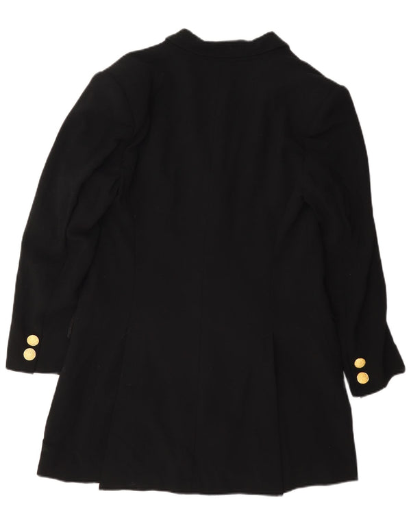 Ratti Womens Longline 3 Button Blazer Jacket IT 44 Medium Black Wool