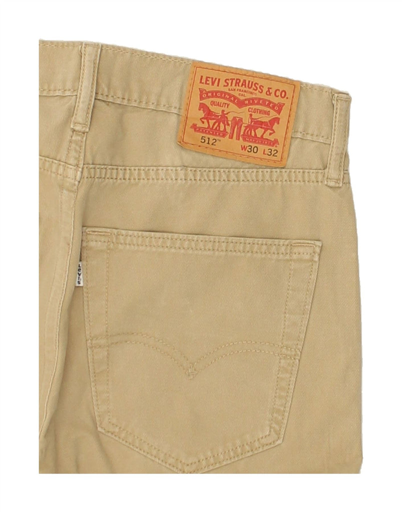 LEVI'S Mens 512 Straight Jeans W30 L28 Beige | Vintage Levi's | Thrift | Second-Hand Levi's | Used Clothing | Messina Hembry 