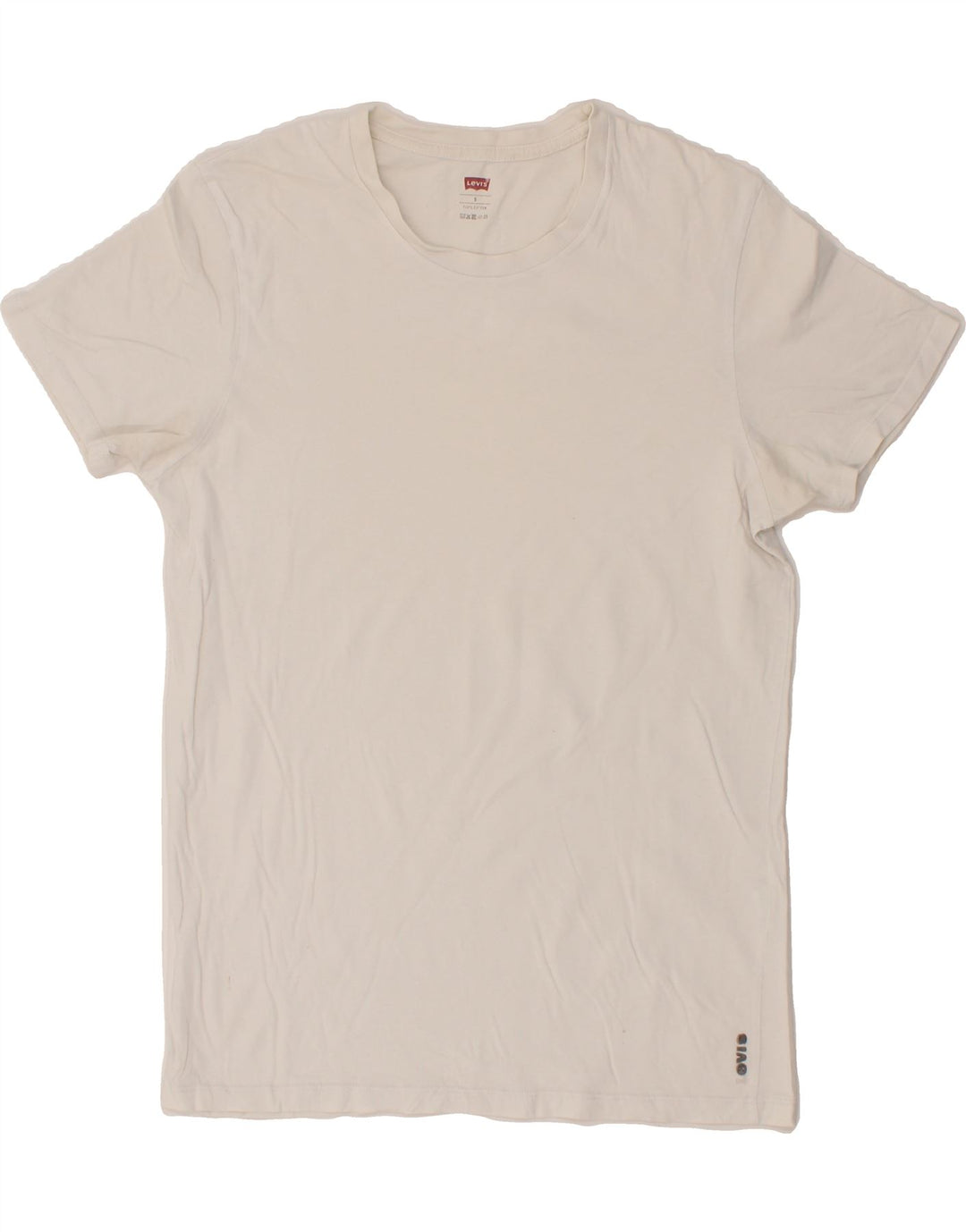 LEVI'S Mens T-Shirt Top Small White Cotton Vintage Levi's and Second-Hand Levi's from Messina Hembry 