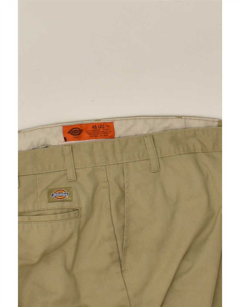 DICKIES Mens Slim Chino Trousers W48 L30  Beige Polyester Vintage Dickies and Second-Hand Dickies from Messina Hembry 