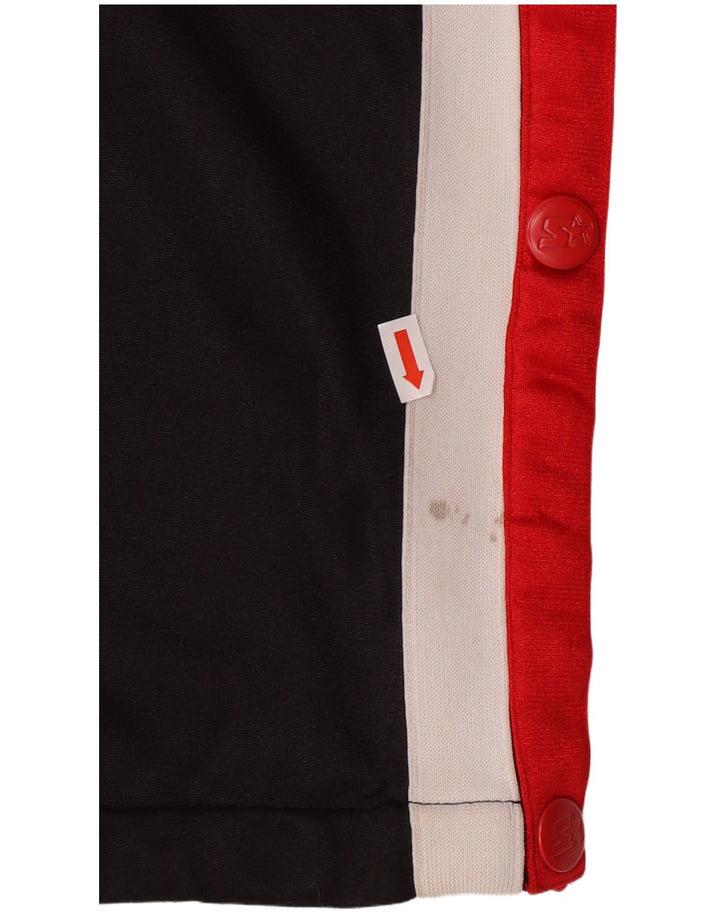 STARTER Mens Tracksuit Trousers Large  Black Colourblock Polyester