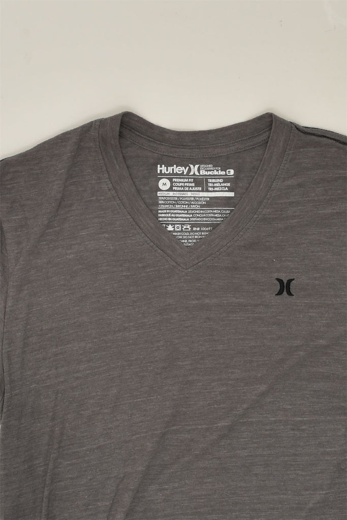 HURLEY Mens T-Shirt Top Medium Grey Polyester | Vintage Hurley | Thrift | Second-Hand Hurley | Used Clothing | Messina Hembry 