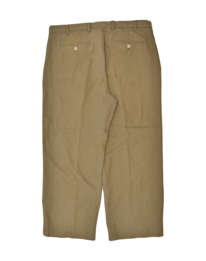 NAUTICA Mens Pegged Chino Trousers W38 L27 Khaki Polyester | Vintage | Thrift | Second-Hand | Used Clothing | Messina Hembry 