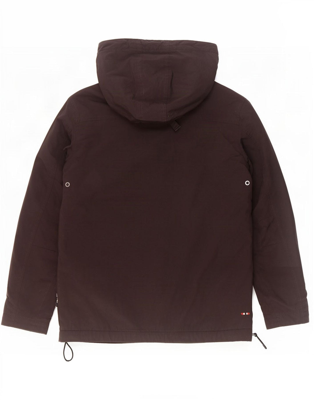 Napapijri Mens Graphic Hooded Anorak Jacket UK 38 Medium Black Polyamide