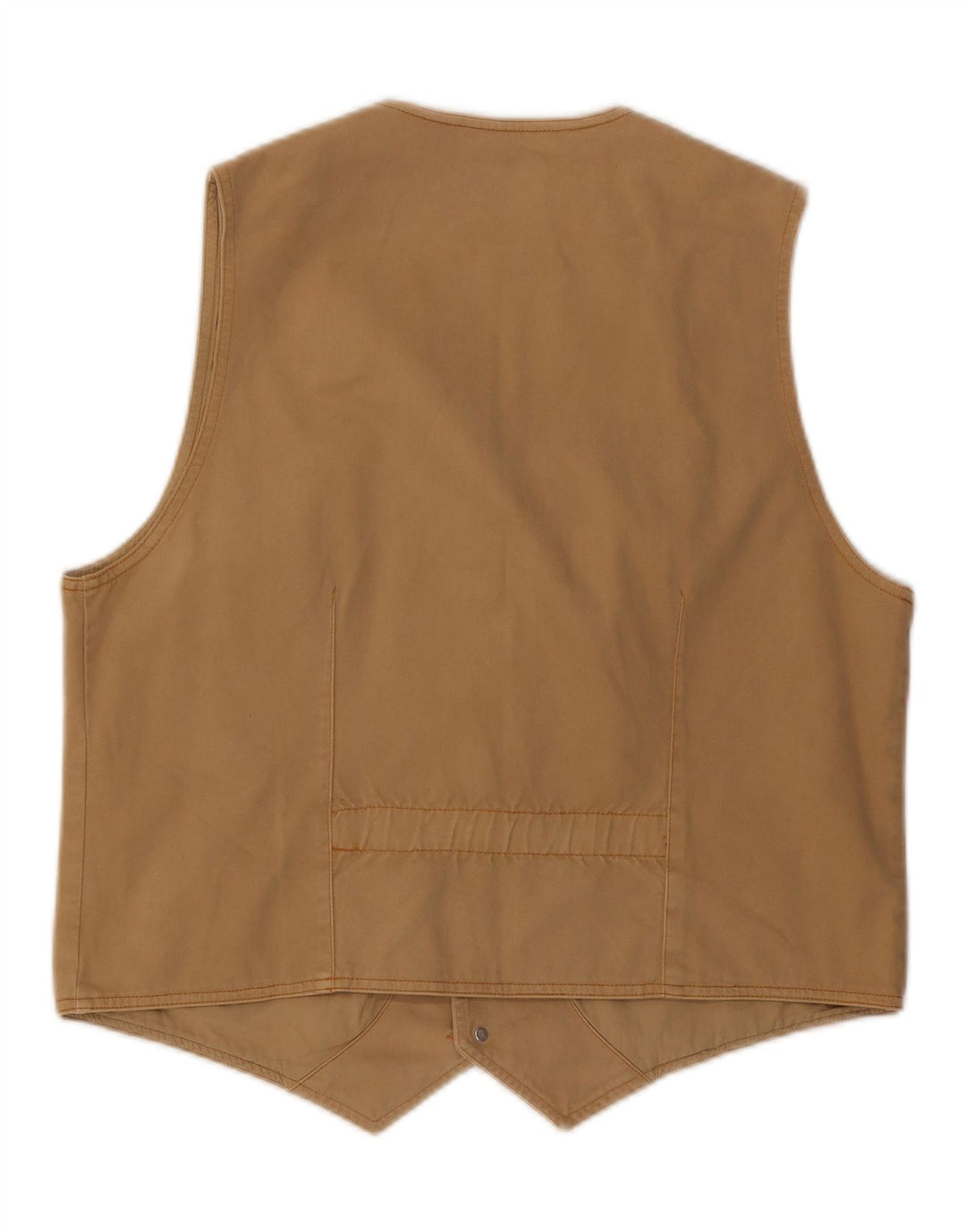 CACHAREL Mens Waistcoat Large Beige Cotton