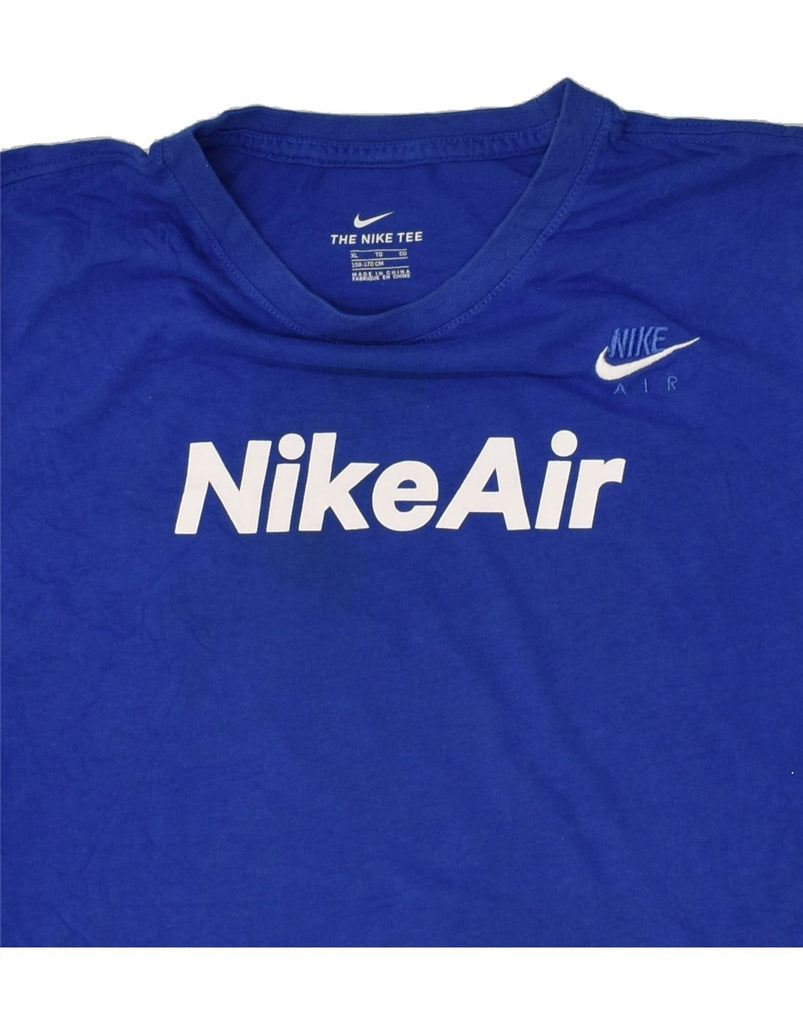 NIKE Boys The Nike Tee Graphic T-Shirt Top 13-14 Years XL Blue Cotton | Vintage Nike | Thrift | Second-Hand Nike | Used Clothing | Messina Hembry 