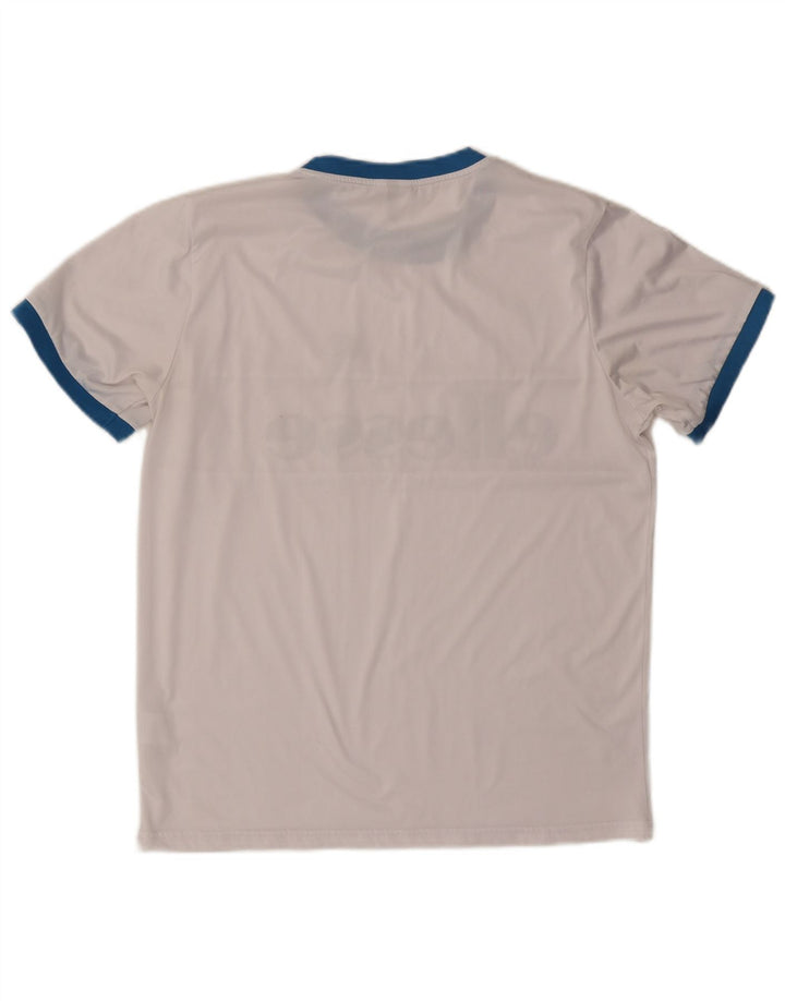 ELLESSE Mens Graphic T-Shirt Top Large White Polyester